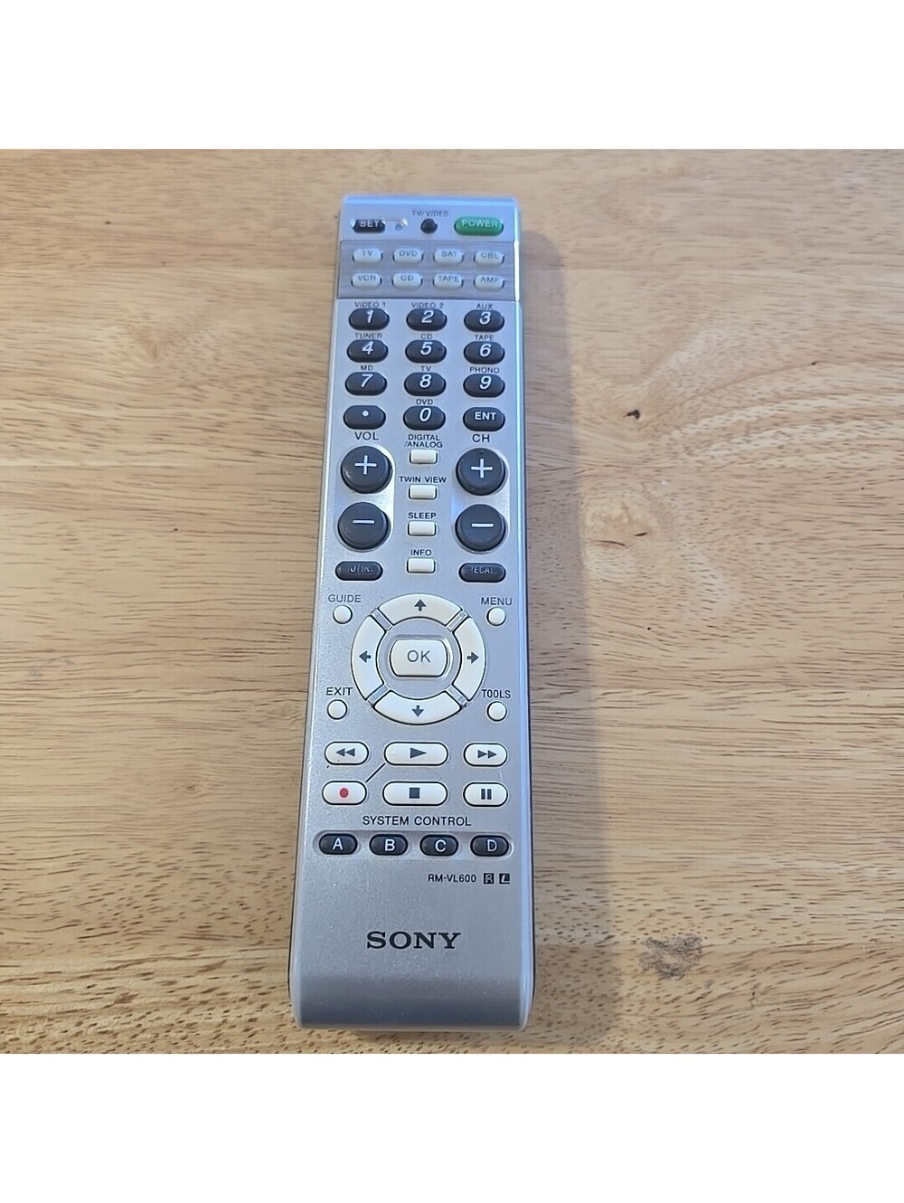 Sony RM-VL600 8 Device Learning TV Universal Remote Control W Manual Link Testd